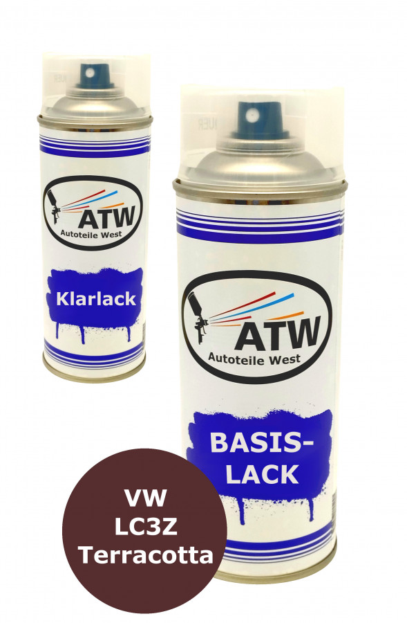 Autolack für VW LC3Z Terracotta +400ml Klarlack Set